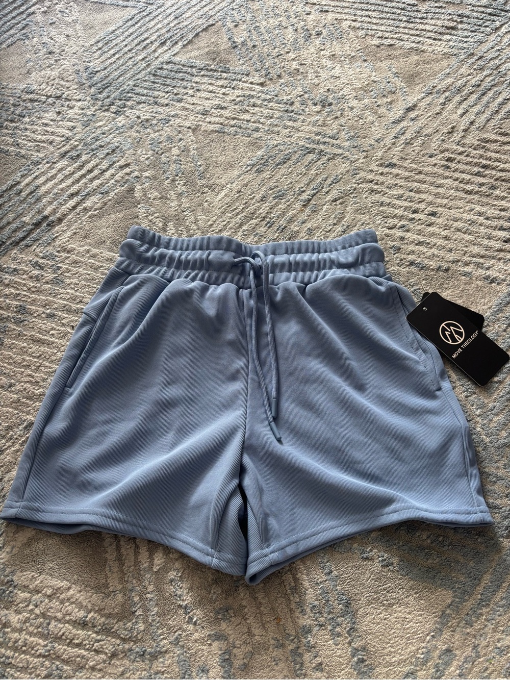Women’s Light Blue Drawstring Shorts and tank set